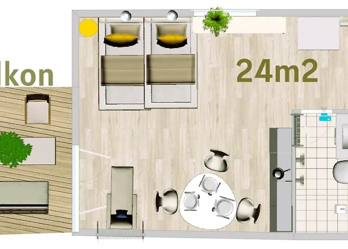 Maritim Mit Grosszügigen Balkon Freier Strassenparken *